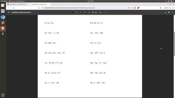 Pre Algebra : Simplifying Variable Expressions