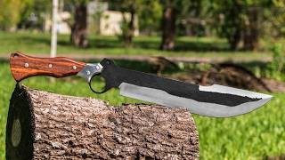 Fabricacion de un gran cuchillo a partir de un disco de arado