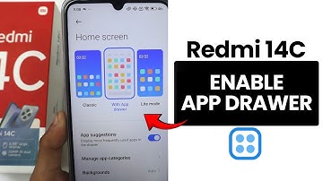 Enable App Drawer in Redmi 14C | Change Home Screen Layout