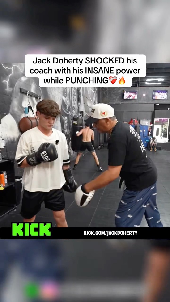 Jack Doherty showed his punching power and impressed his coach