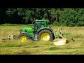 Heuernte 2018 Mähen mit John Deere 6930 und Krone Easycut 320 D und Krone Easycut 640