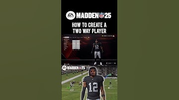 HOW TO CREATE A TWO WAY PLAYER IN MADDEN 25‼️🔥FULL VIDEO ABOVE☝🏼 #easports #madden #nfl #football