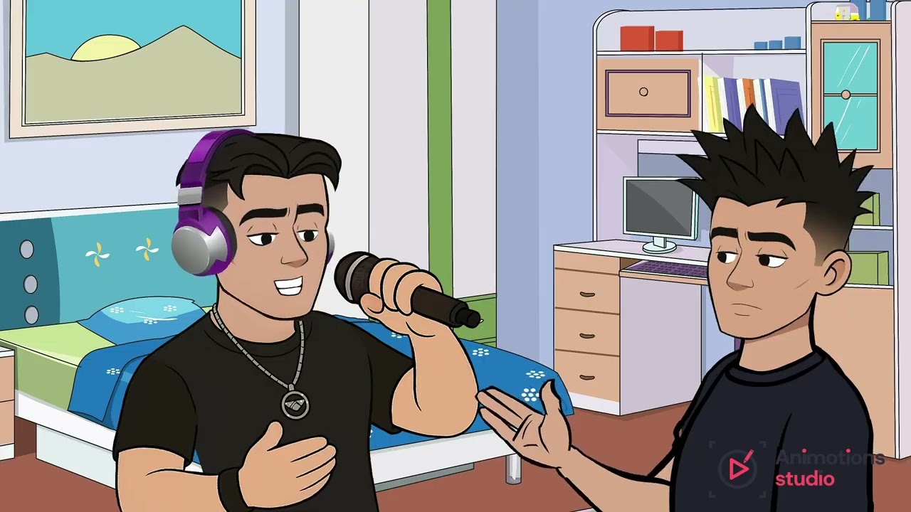 2D Character Animation | A Rapper’s Journey 🎤🔥