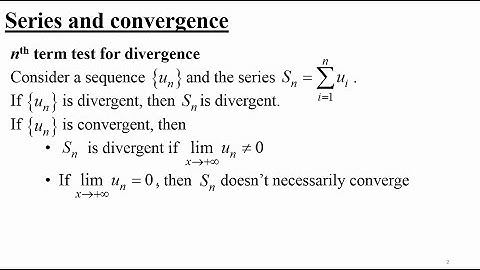nth term test for divergence