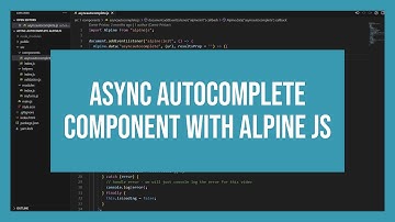 Async Autocomplete Component with Alpine JS