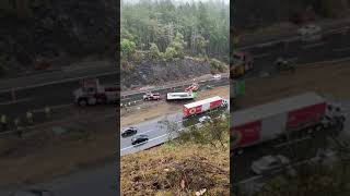 B.C. Transit bus righted after flipping