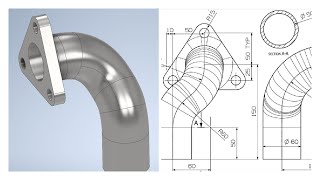 Inventor 2020 Tutorial #144 | 3D Model with Project Curve