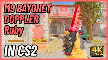 ★ CS2 M9 Bayonet Doppler (Ruby) | CS2 Knife In-Game Showcase [4K]
