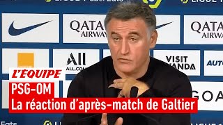 PSG 1-0 OM : Après la victoire, Galtier dit vouloir 