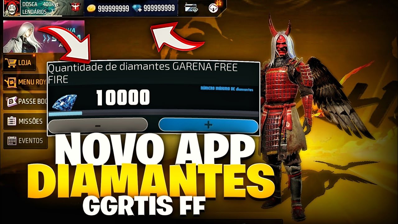 💎 SAIU! NOVO APP DE DIAMANTES INFINITOS ATUALIZADO HOJE NO FREE FIRE 2023  💎HACK DE DIAMANTES 💎 