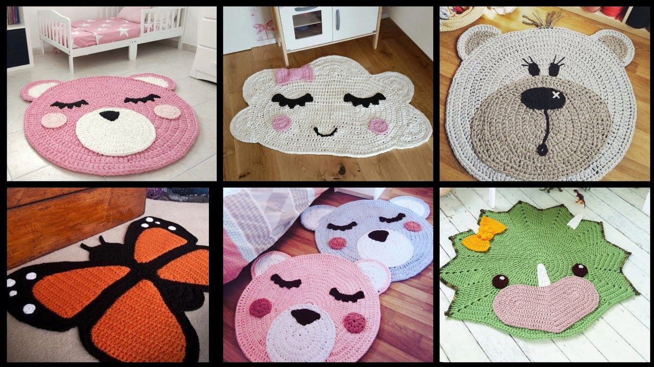 Colourful crochet baby rooms rugs designs ideas 2020 #world beauty
