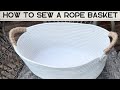 HOW TO - MAKE A LARGE OBLONG ROPE BASKET  With Handles