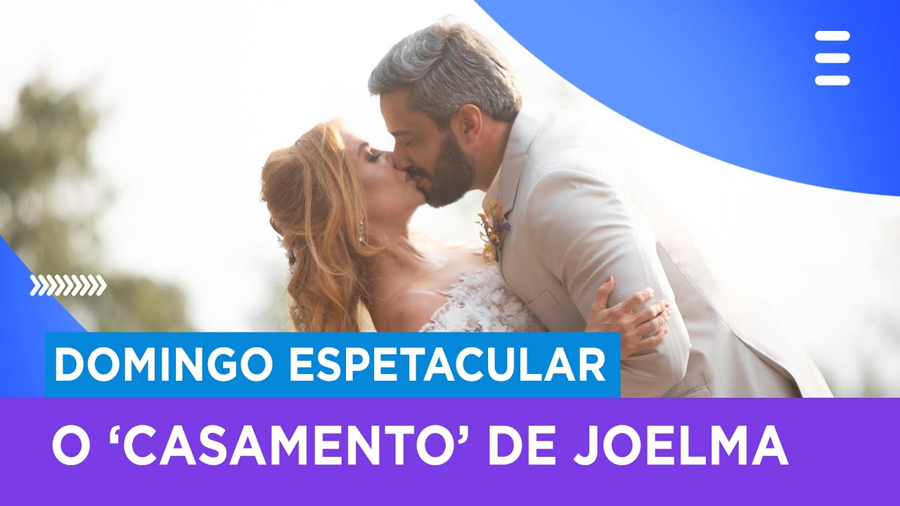O 'Domingo Espetacular' acompanhou o 'casamento' da cantora Joelma