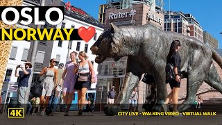 Oslo Norway ❤️Walking Tour from Central Station to the Magnificent Opera House