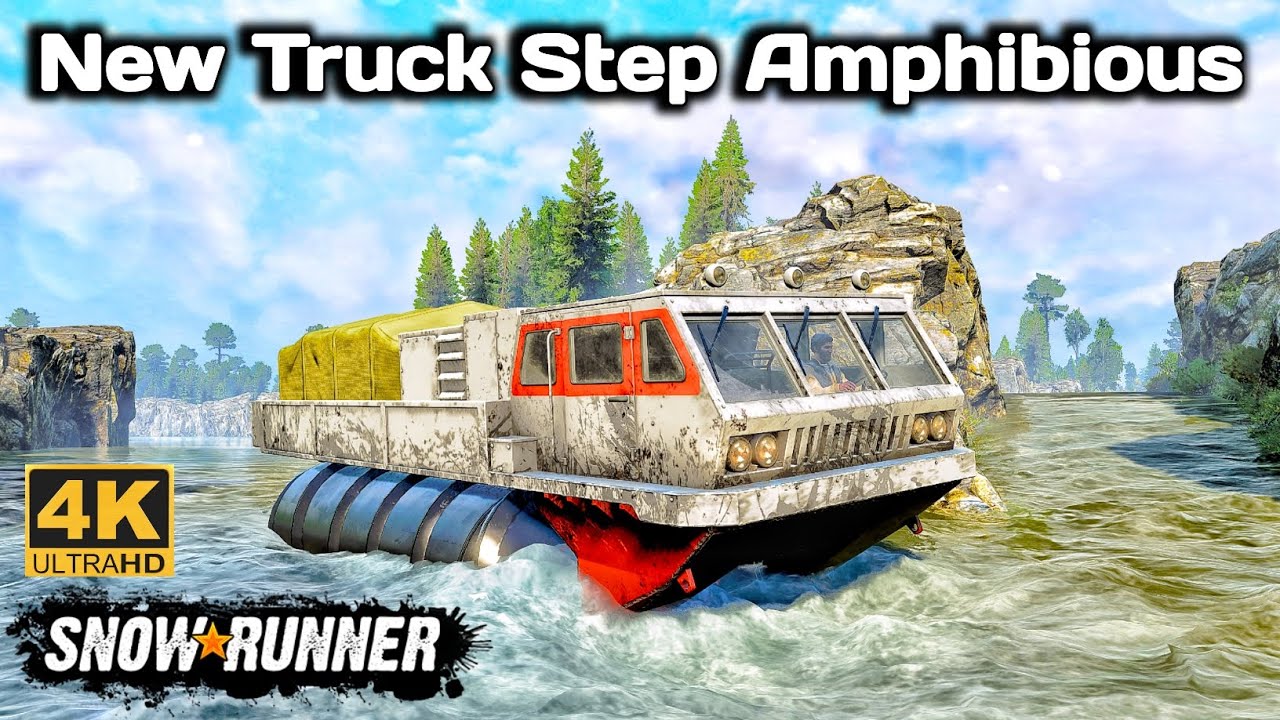 Step 2 Snow Racer New Truck Step Amphibious In SnowRunner Season 14 #snowrunner #truck ...