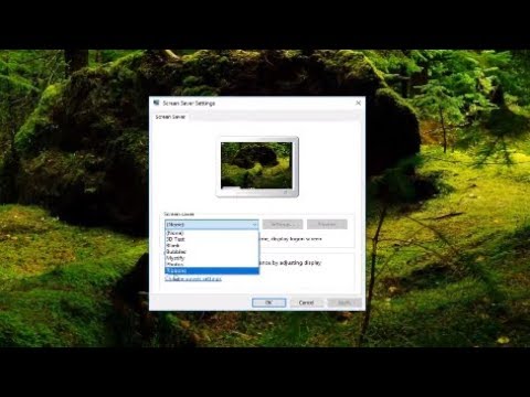 Video: How To Change The Windows Screensaver