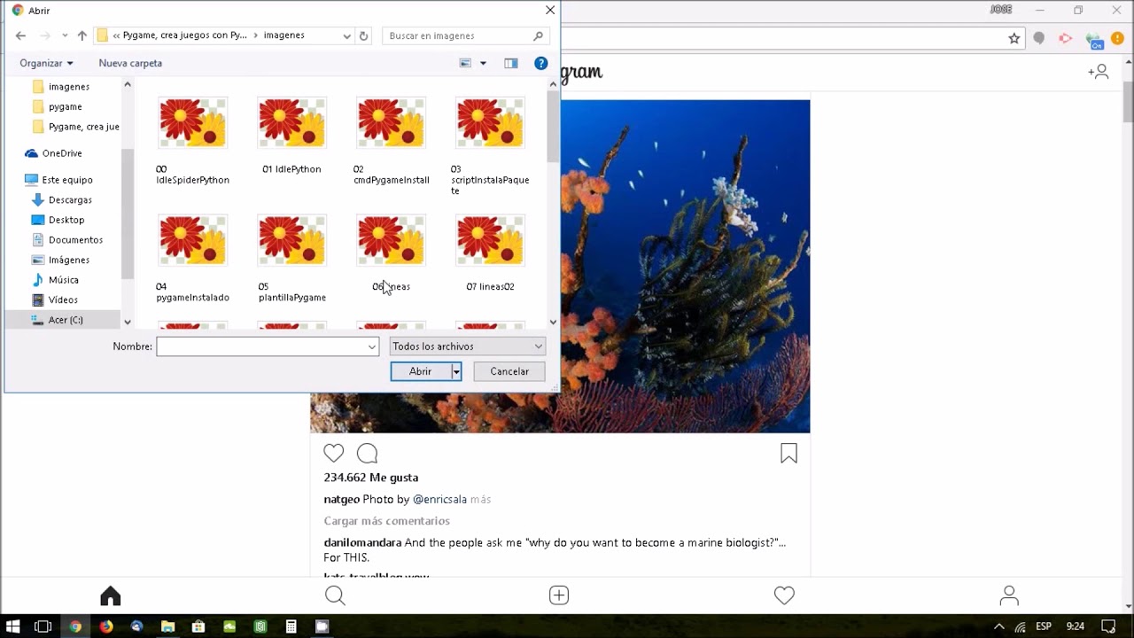 04 Windows. Extension chrome instagram YouTube