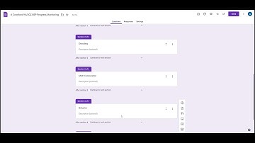 IEP Progress Monitoring Tool: Step 2 - Create Goal Drop Down and Sections