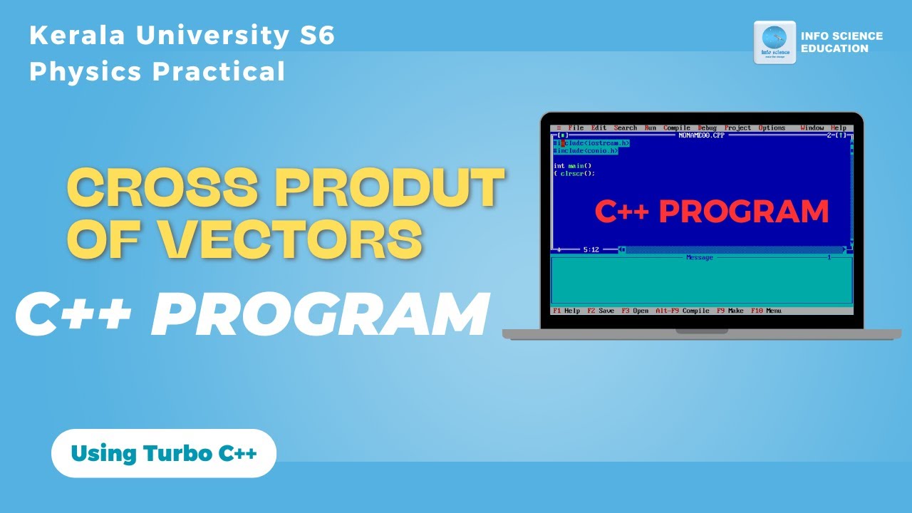 Cross Product of Vectors || C++ Program #practical #physics # ...