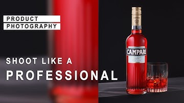 PROFESSIONAL PRODUCT PHOTOGRAPHY - How I shot this beautiful Campari Bottle on a dark background