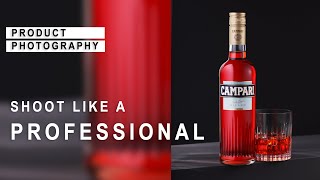 PROFESSIONAL PRODUCT PHOTOGRAPHY - How I shot this beautiful Campari Bottle on a dark background screenshot 5