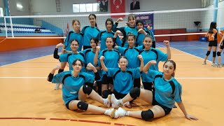 Beşevler Ortaokulu - Mesafe Koleji Okul Voleybol Turnuvaları Midi Kızlar Gruptan Çıkma Maçı 1.set