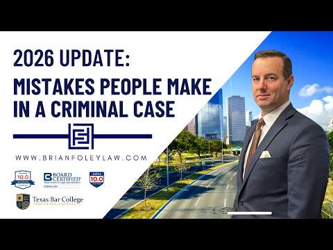 Top Mistakes People Make in a Criminal Case (2026 Update)