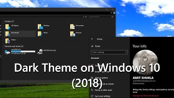 State of Dark Theme on Windows 10 October Update 2018
