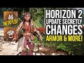 Horizon Forbidden West Update 1.08 Secretly Changes Armor Sets & Way More (Horizon 1.08)