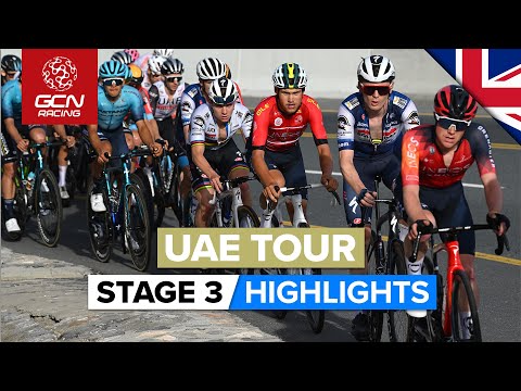 Summit Finish On Jebel Jais! | UAE Tour 2023 Highlights - Stage 3