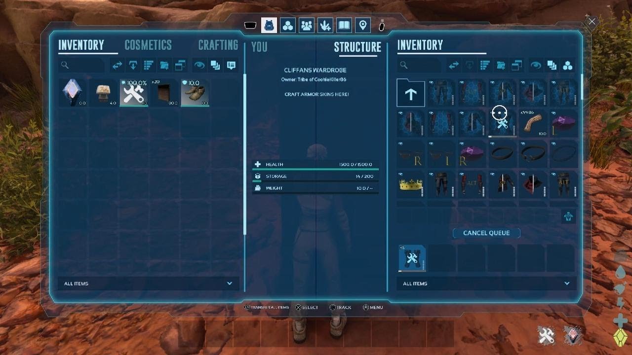Cliffan wardrobe cosmetic mod showcase