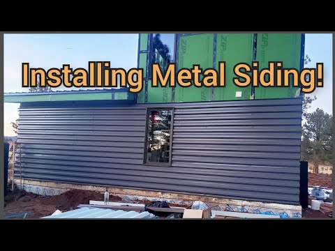 Video: Siding: technology assembly. Metal siding sheathing