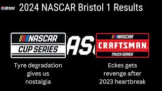 2024 NASCAR Bristol 1 Results (Cup, Trucks)