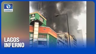 Fire Guts Buildings At Balogun Market