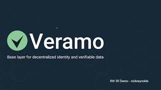Veramo IIW 35 Extended Demo