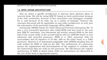 Intel iAPX88 Architecture