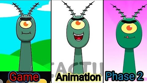 My NEW! Sprunki OC: Plankton (From SpongeBob SqaurePants!) Animation Vs Game (All Versions)