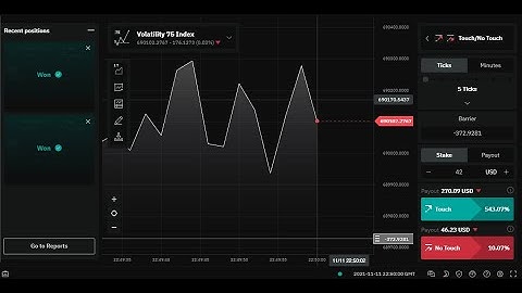 make 10% income every seconds trading binary options volatility 75 index touch no touch