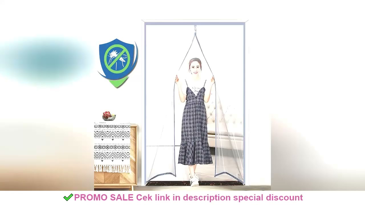 2021 New Magnetic Screen Door Curtain Anti-Mosquito Net Fly Insect Screen Mesh Automatic Closing Cus