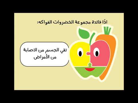 فيديو مجموعة الخضروات والفواكه