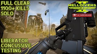 My First Time Trying the Liberator Concussive on Super Helldive | HELLDIVERS 2 Solo Gameplay