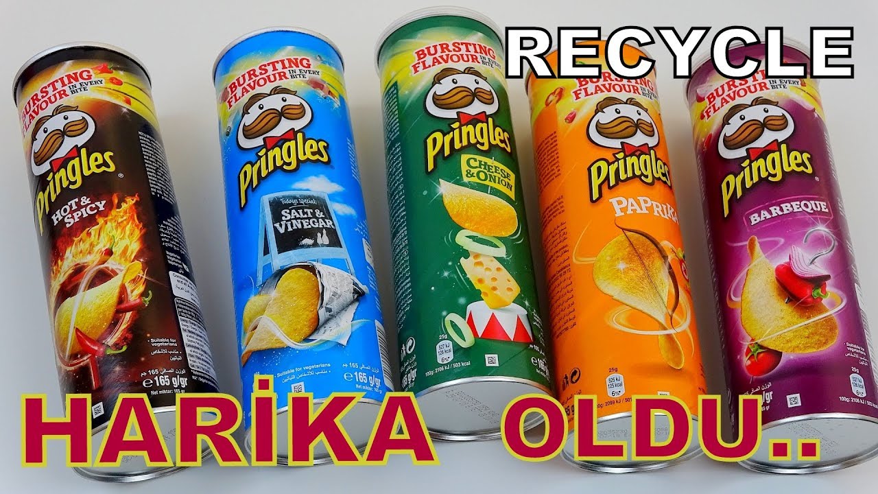 bu fikirlere herkes bayilacak cips kutusundan neler yapilir recycling of pringles youtube kutular ci ps kavanoz mumluk