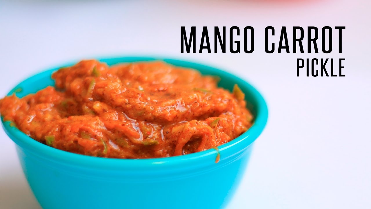 Raw Mango Carrot Pickle | Instant Pickle Recipes by WOW Recipes