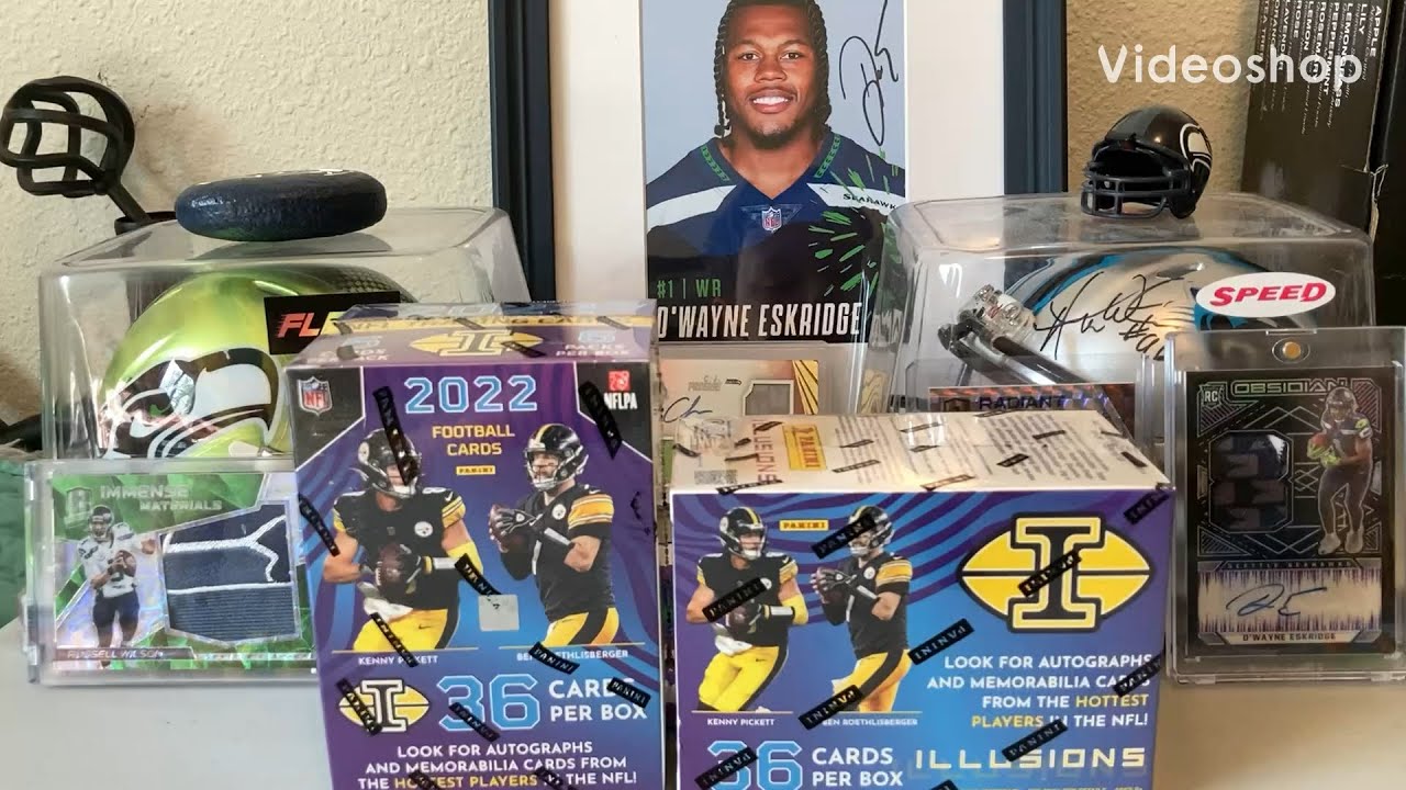 2 2022 Panini Illusions Football Blaster Boxes! 2 Hits!