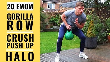 Upper Body 20 min EMOM // Single Kettlebell Workout