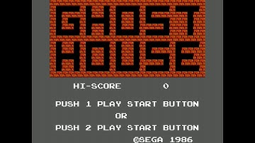 Ghost House (Master System 60Hz / US) - Intro / Attract mode