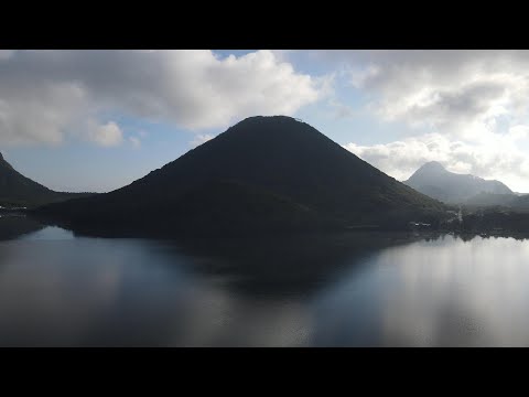 群馬県吾妻郡　榛名湖を空撮！