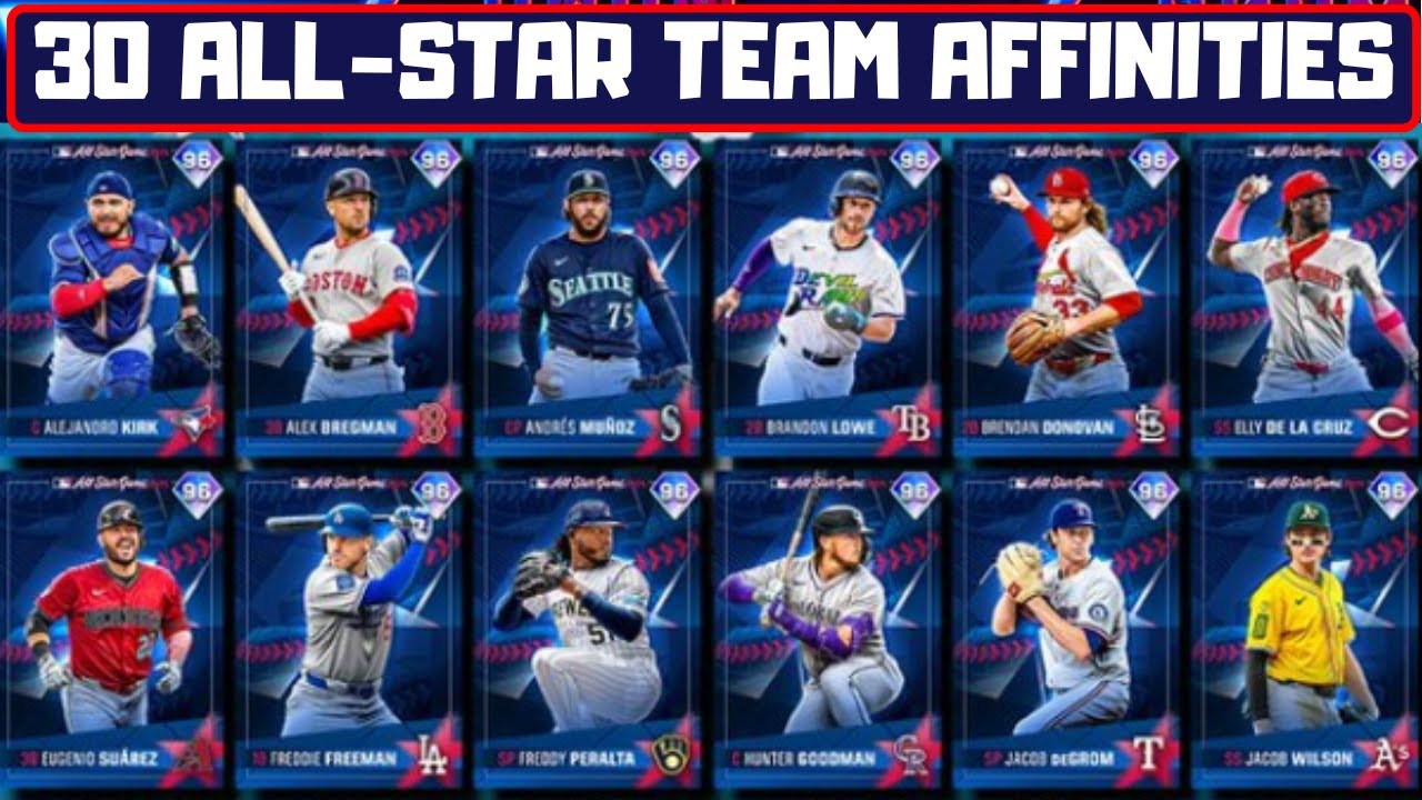 all 30 ALL-STAR TEAM AFFINITIES REVEALED in MLB The Show 25 - YouTube