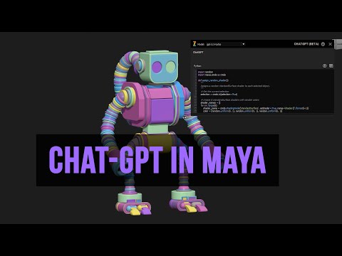 ChatGPT Maya Assigning Shaders (Zoo Tools)