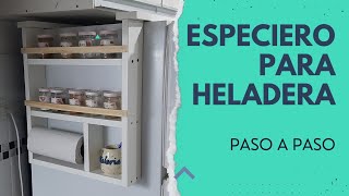 Especiero de melamina para heladera!!!Rápido y fácil!!! Idea millonaria!!Paso a paso!!